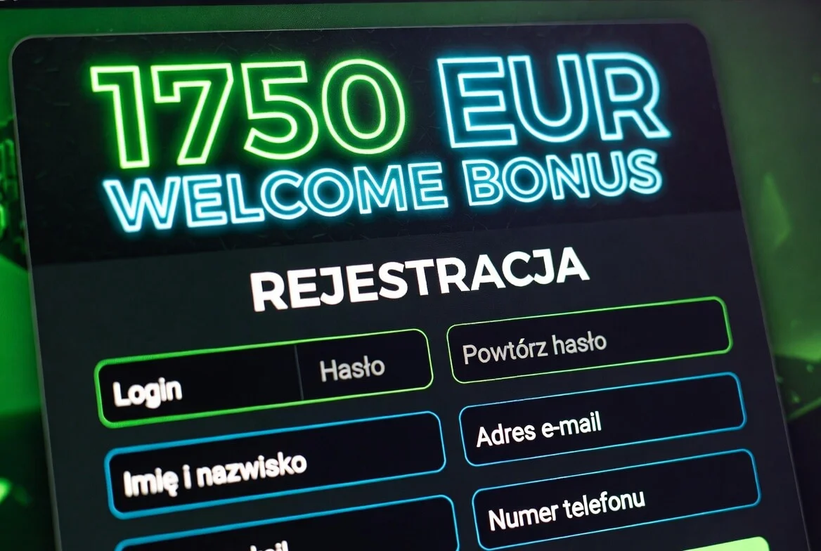 Ekran odbioru pakietu powitalnego w AMPM Casino